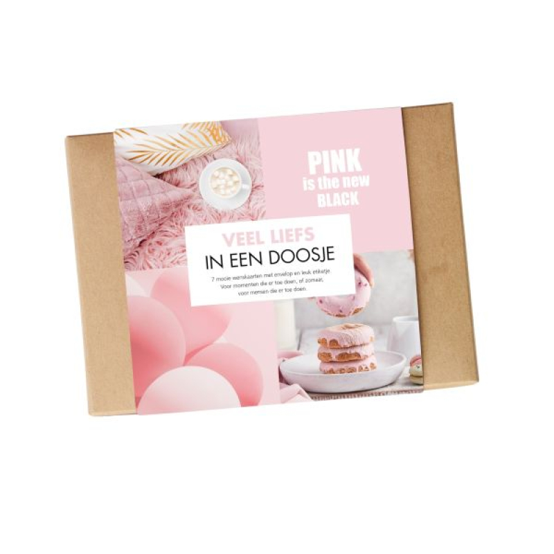 veel liefs in een doosje, pink is the new black